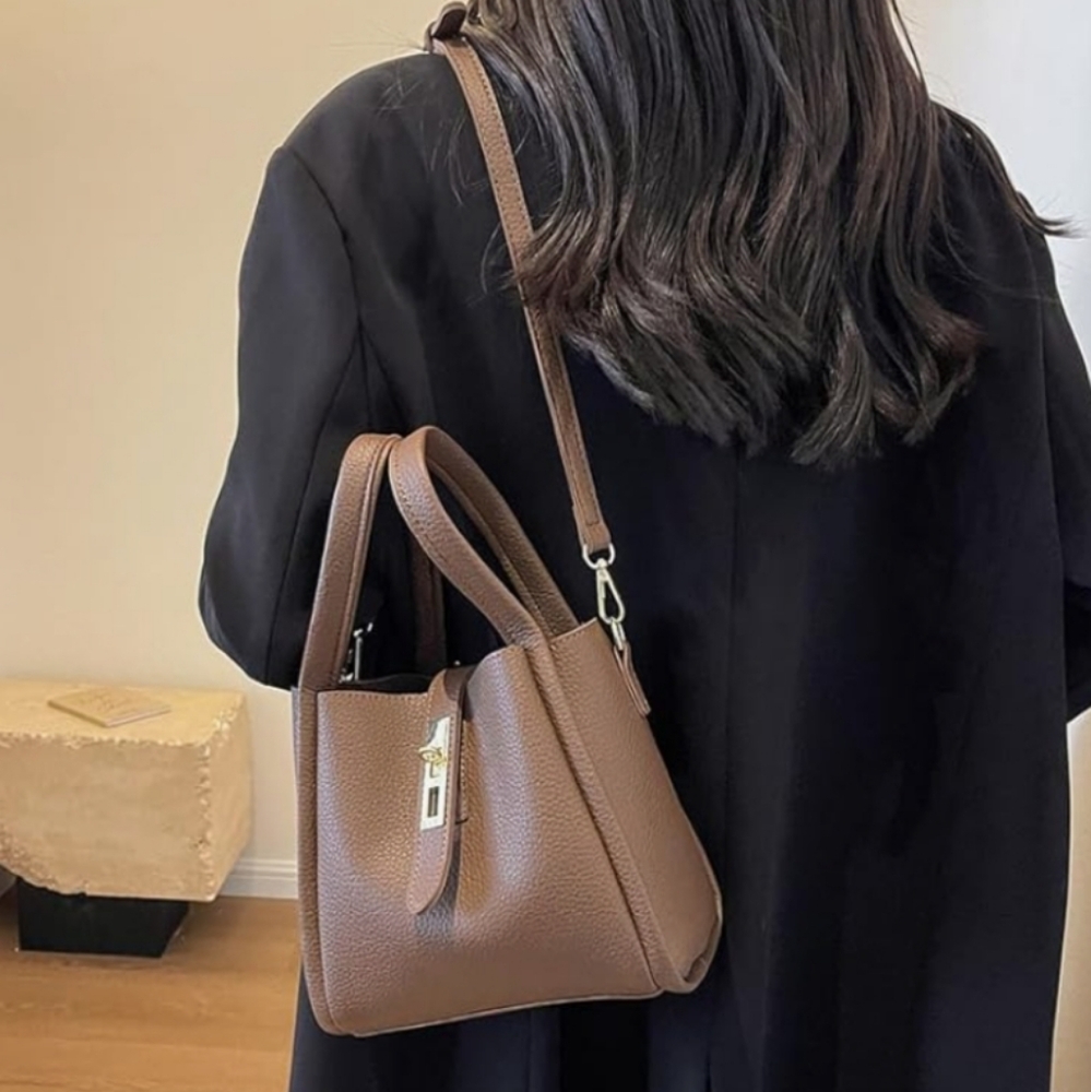 Generic Bucket Bags  Leather Crossbody Bucket Bag